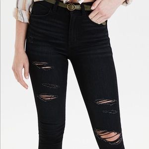 Black Blaze ⚡️🖤⚡️ Ripped AE jeans